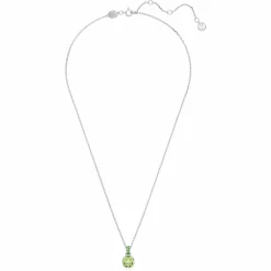 Swarovski Kette mit Anhänger Birthstone August Kissenschliff Grün 5651706