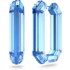 Swarovski Lucent Kreolen Statement Achteckform, Leuchtend Blau, Artikelnummer 5633950