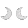 Swarovski Ohrclips Damen Luna Mond Weiß Rhodiniert 5666158
