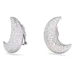 Swarovski Ohrclips Damen Luna Mond Weiß Rhodiniert 5666158