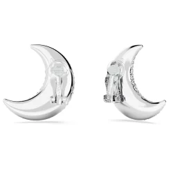 Swarovski Ohrclips Damen Luna Mond Weiß Rhodiniert 5666158