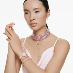 Swarovski Ohrhänger Damen Attract Drop Rosé/Pavé Rhodiniert 5723566