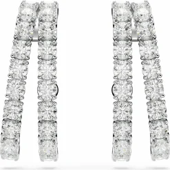 Swarovski Ohrringe Damen Matrix Ohrspangen Weiß rhodiniert 5705835