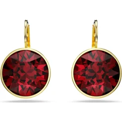 Swarovski Ohrringe Damen Bella Drop Rot Gold‑farbig Kristall 5724288