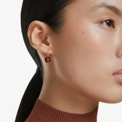 Swarovski Ohrringe Damen Bella Drop Rot Gold‑farbig Kristall 5724288