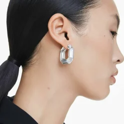 Swarovski Ohrringe Damen Lucent Hoop Small weiß 5696289