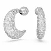 Swarovski Ohrringe Damen Luna Tropfen Halbmond Weiß 5666179