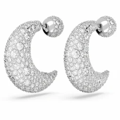Swarovski Ohrringe Damen Luna Tropfen Halbmond Weiß 5666179