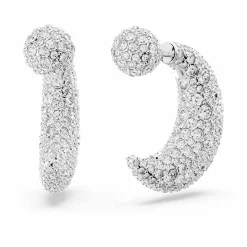 Swarovski Ohrringe Damen Luna Tropfen Halbmond Weiß 5666179