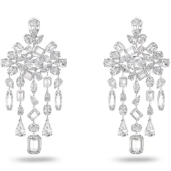 Swarovski Ohrringe Unisex Gema Silber Weiß 5639329