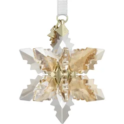Swarovski Ornament Annual Edition Festive 3D 2024 Champagne/Goldfarben 5674348