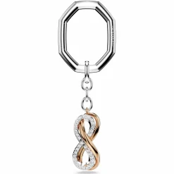 Swarovski Schlüsselanhänger Infinity Weiß/Mixed-Metal Finish 5687996