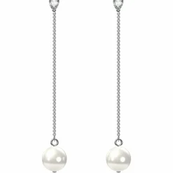 Swarovski Schmuck Damen Ohrhänger Treasure Weiß Rhodium‑plated Artikelnummer 5563290