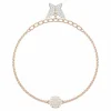 Swarovski SWA Remix Strand Lilia 5479024 Kristall / Roségold Silberarmband