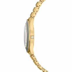 Swarovski Uhr Unisex Dextera 3‑Hand 37 mm Metallarmband Gold‑Plattiert 5635450