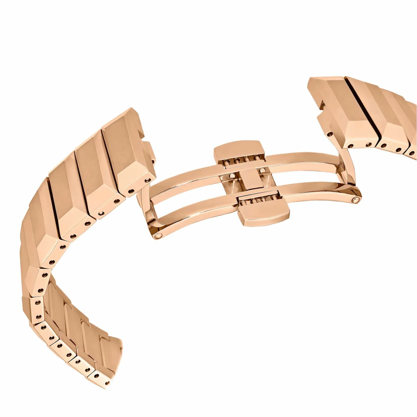 Swarovski Uhr Unisex Dextera 3‑Hand 37 mm Metallarmband Schwarz Roségold‑Plattiert 5641294