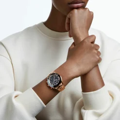 Swarovski Uhr Unisex Octea Lux Sport Chronograph 39 mm Roségold/Schwarz 5610478