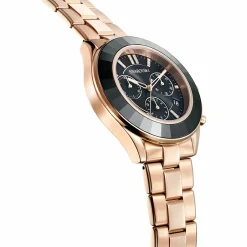 Swarovski Uhr Unisex Octea Lux Sport Chronograph 39 mm Roségold/Schwarz 5610478