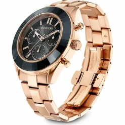Swarovski Uhr Unisex Octea Lux Sport Chronograph 39 mm Roségold/Schwarz 5610478