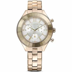 Swarovski Uhr Unisex Octea Lux Sport Chronograph 37 mm Gold‑Tone PVD 5610517