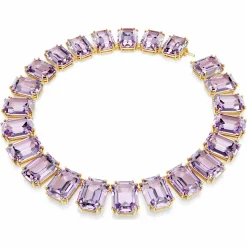 Swarovski Unisex Millenia Tennis-Halskette Violett 5715330