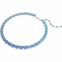 Swarovski Unisex Millenia Tennis‑Halskette Blauer Farbverlauf 5694136