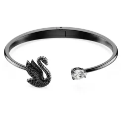 Swarovski Swan Armreif Schwarz/Ruthenium 5688746