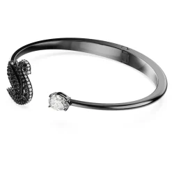 Swarovski Swan Armreif Schwarz/Ruthenium 5688746
