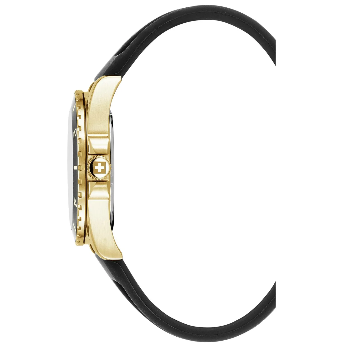 Swiss Alpine Military Herrenarmbanduhr Sierra Gold-Schwarz 7034.1817