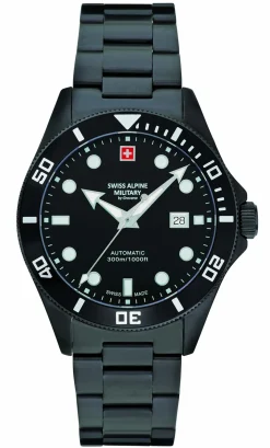 Swiss Alpine Military Herren Armbanduhr 7095.2177 Automatic Datumsfenster Armband Stainless Steel