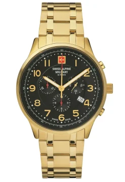 Swiss Alpine Military Herren Armbanduhr 43 mm Armband Edelstahl 7084.9117