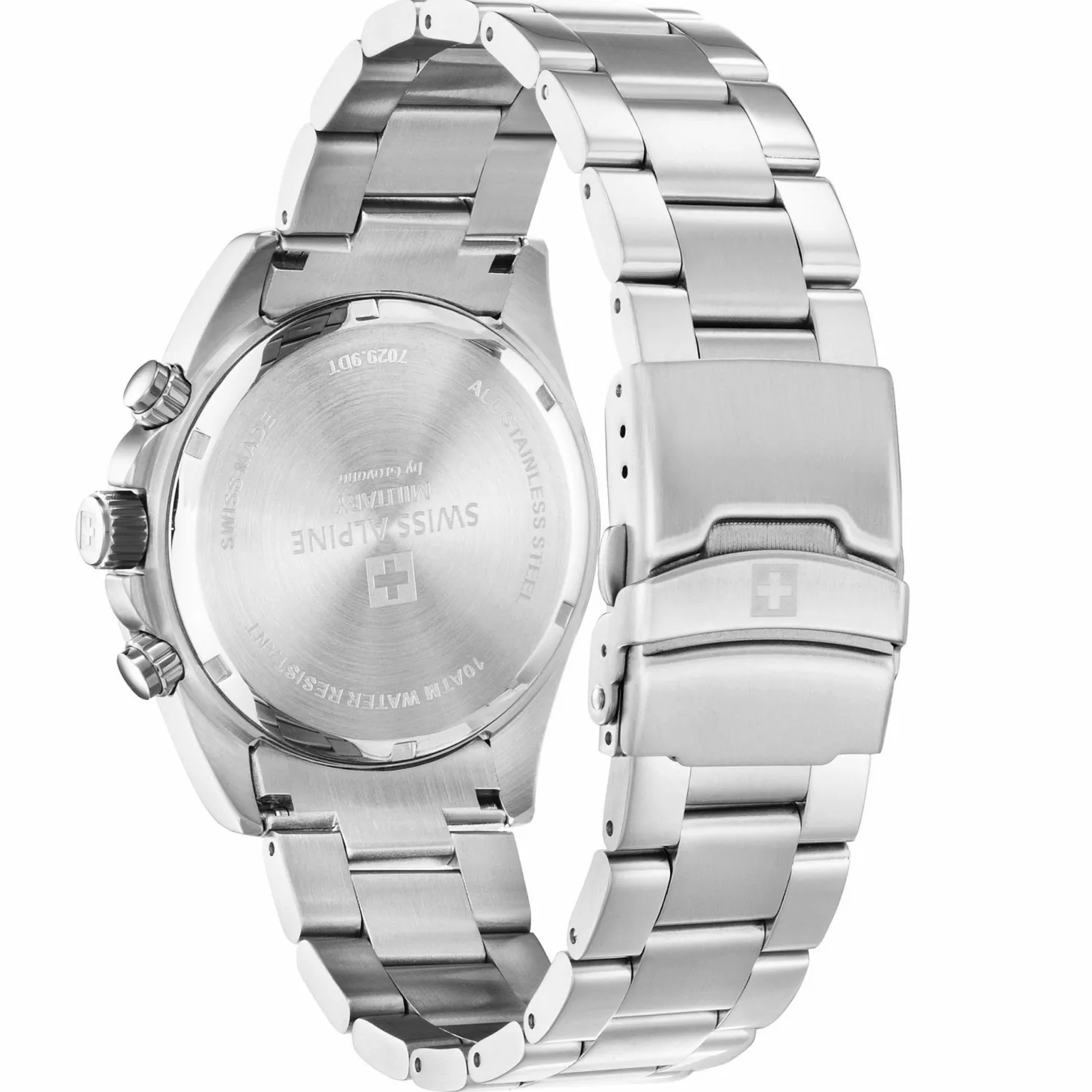 Swiss Alpine Military Herren Armbanduhr Chronograph Raptor silber 7029.9134