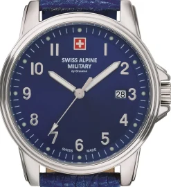 Swiss Alpine Military Herren Armbanduhr 40 mm Armband Leder 7011.1535