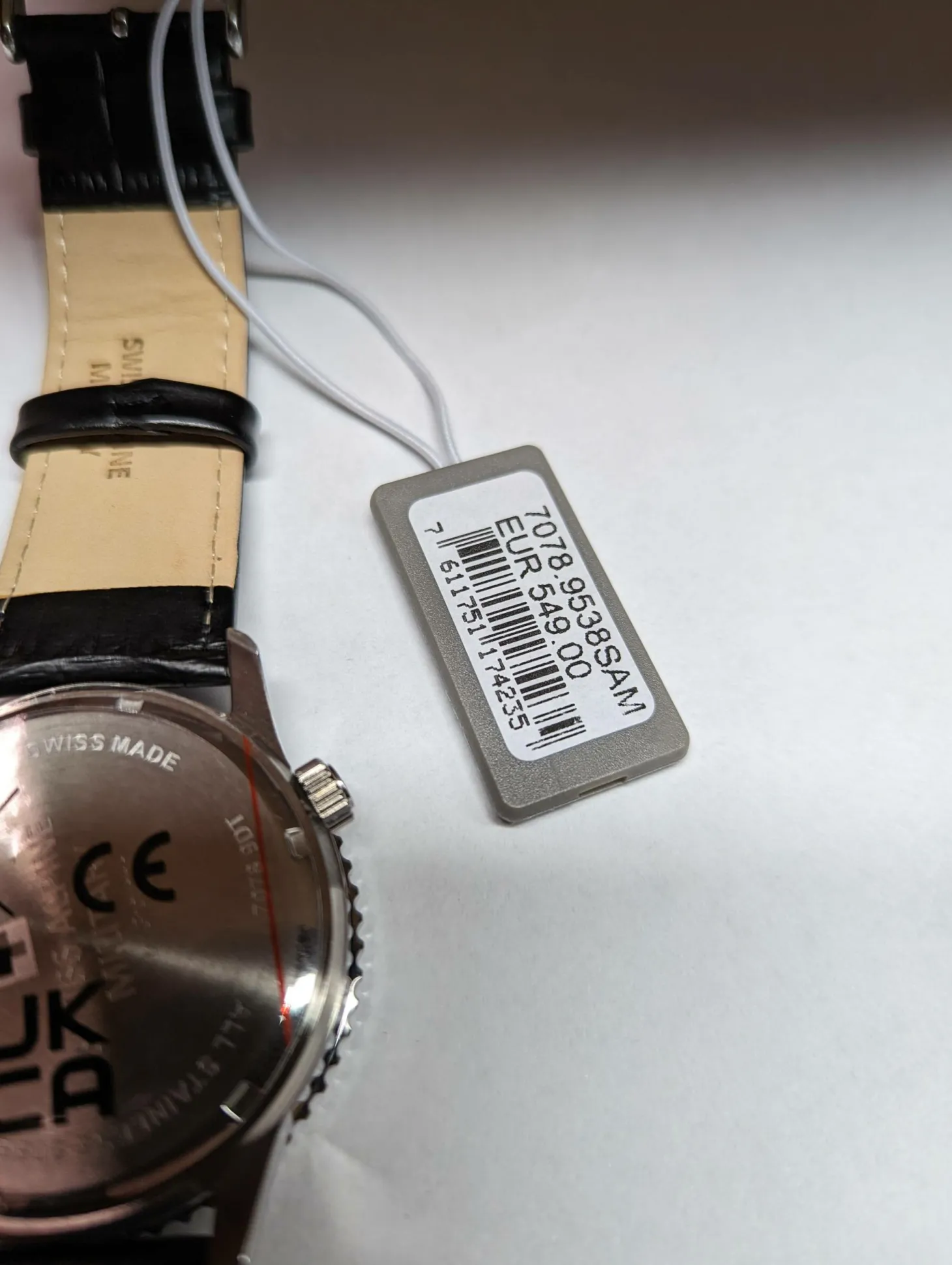 Swiss Alpine Military Herren Armbanduhr 45 mm Armband Leder 7078.9538