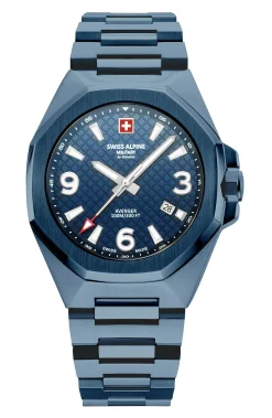 Swiss Alpine Military Herren Armbanduhr 42 mm Avenger blau 7005.1195