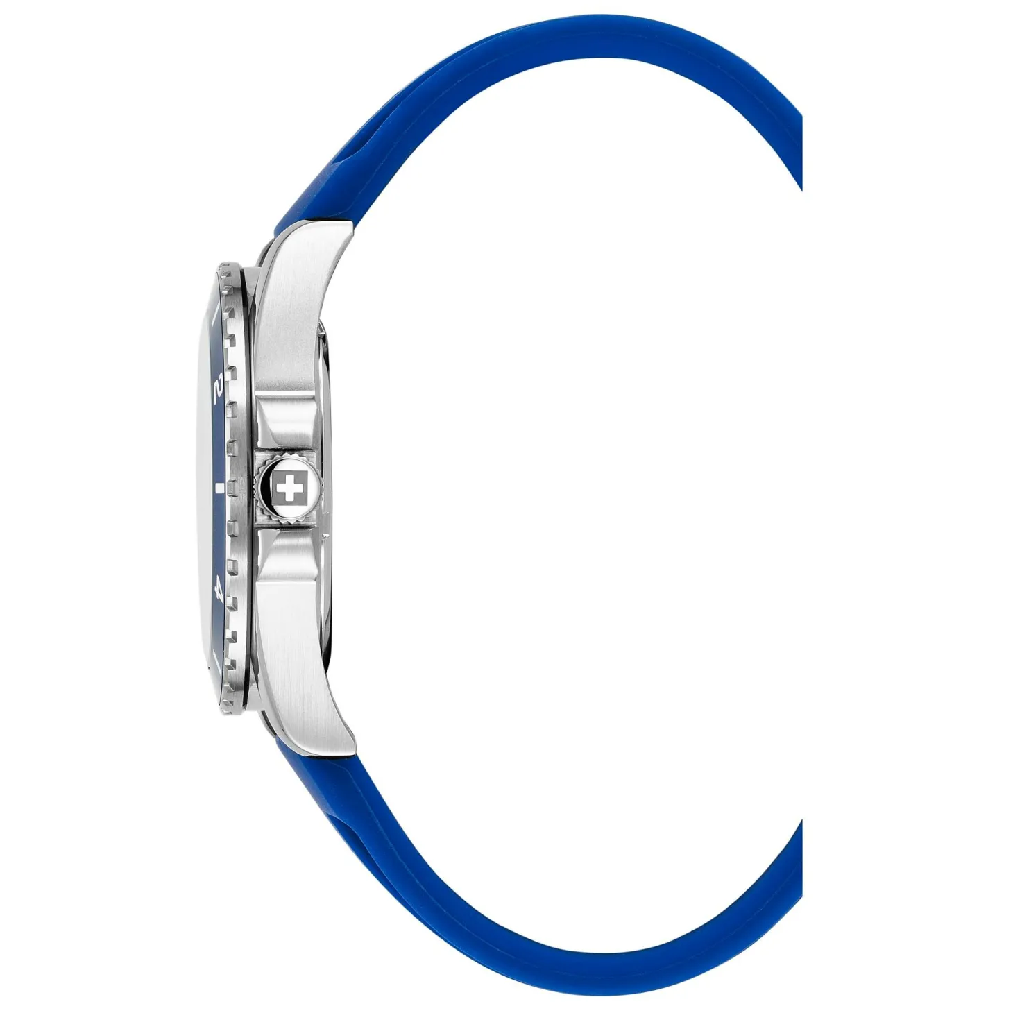 Swiss Alpine Military Herrenuhr für Herren, Modell Sierra, silber-blau, Artikelnummer 7034.183