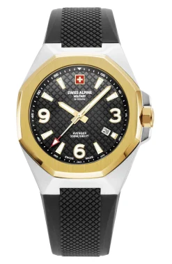 Swiss Alpine Military Herren Armbanduhr 42 mm Avenger schwarz 7005.1847