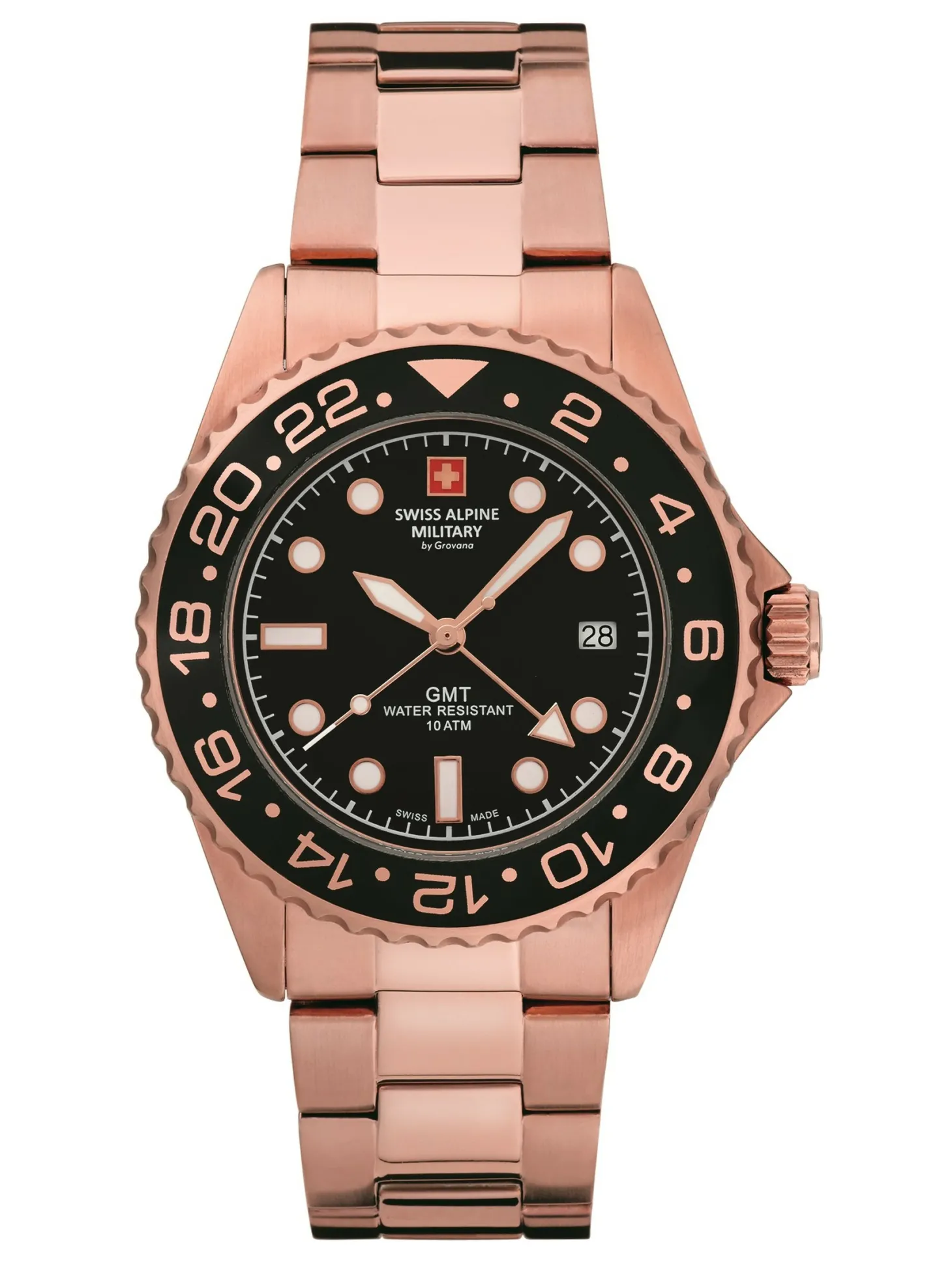 Swiss Alpine Military Herren Armbanduhr Edelstahl 7053.1167