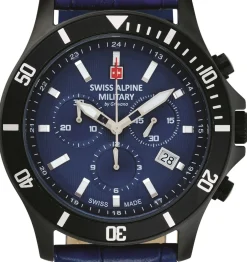Swiss Alpine Military Herren Armbanduhr 42 mm Armband Edelstahl 7022.9575