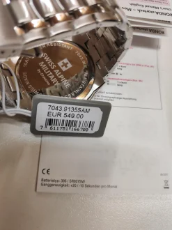 Swiss Alpine Military Herren Armbanduhr Chronograph 10 Atm 46 mm 7043.9135