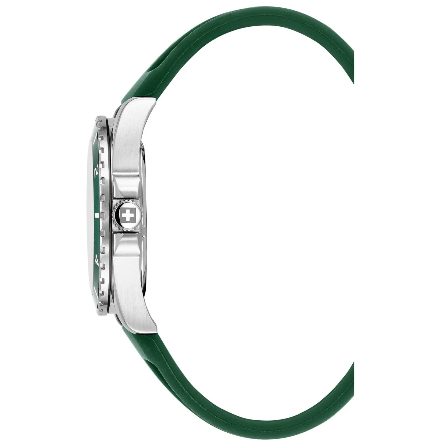 Swiss Alpine Military Herrenuhr Sierra silber-grün 42mm 7034.1834