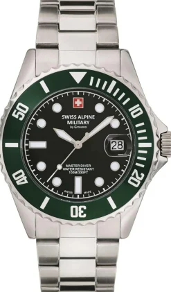 Swiss Alpine Military Herren Armbanduhr Master-Diver Analog Quarz 7053.1133