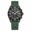 Swiss Alpine Military Herren Armbanduhr Chronograph Raptor dunkelgrün 7029.9874