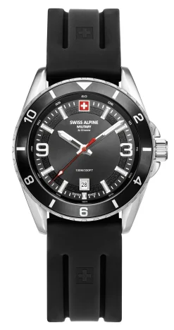 Swiss Alpine Military Herrenarmbanduhr Sierra Schwarz 7034.1837