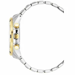 Swiss Alpine Military Herren Armbanduhr Chronograph bicolor Edelstahlarmband 46 mm 7043.9147