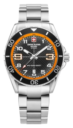 Swiss Alpine Military Herren Armbanduhr Taucheruhr Raptor 7029.1139