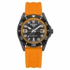 Swiss Alpine Military Herren Armbanduhr Taucheruhr Raptor orange 7029.1879