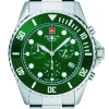 Swiss Alpine Military Herren Armbanduhr 7053.9134 Chronograph & Datumsfenster Armband Stainless Steel