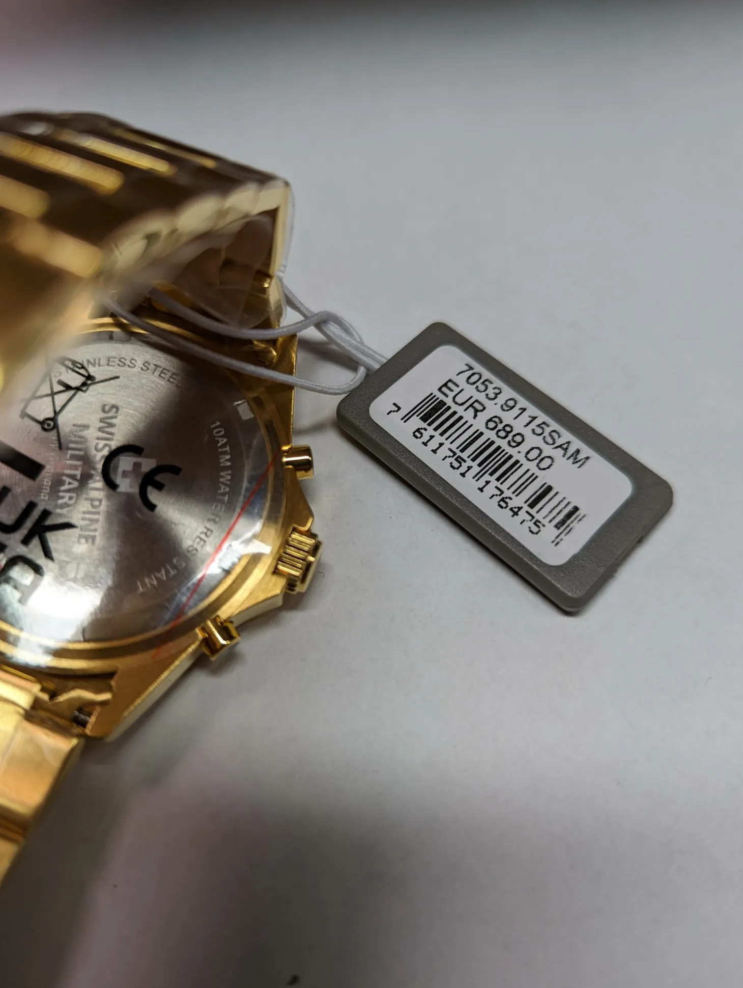 Swiss Alpine Military Herren Armbanduhr 7053.9115 Chronograph & Datumsfenster Armband Stainless Steel