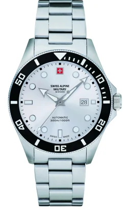Swiss Alpine Military Herren Armbanduhr 7095.2132 Datumsfenster Armband Stainless Steel